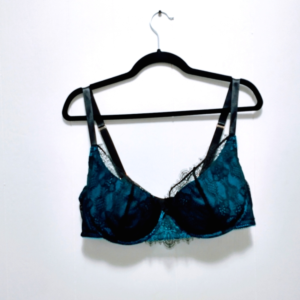 Cacique Teal Lace Bra